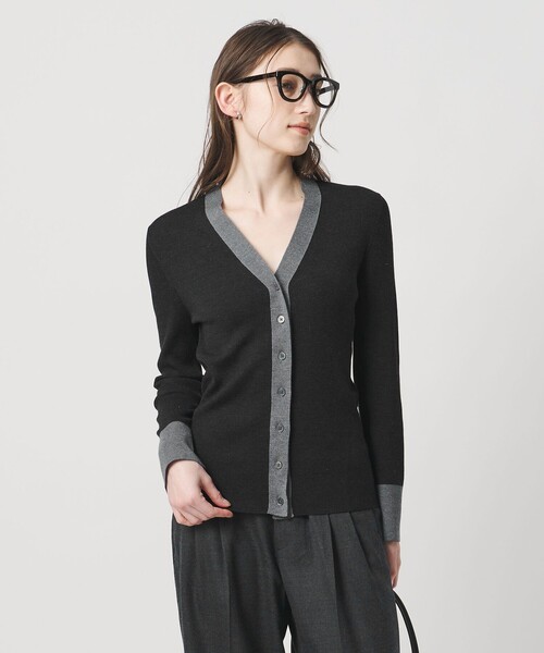 UNITED ARROWS（ユナイテッドアローズ） カーディガン 18G ウール リブ