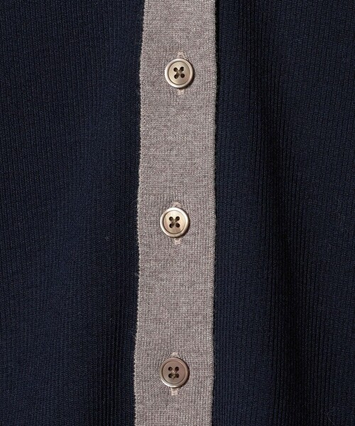 UNITED ARROWS（ユナイテッドアローズ） カーディガン 18G ウール リブ