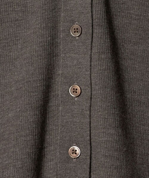 Drawer リブ編み カーディガン サイズ1 グレー Drawer リブ編み カーディガン サイズ1 グレー ドゥロワーのリブ編みの