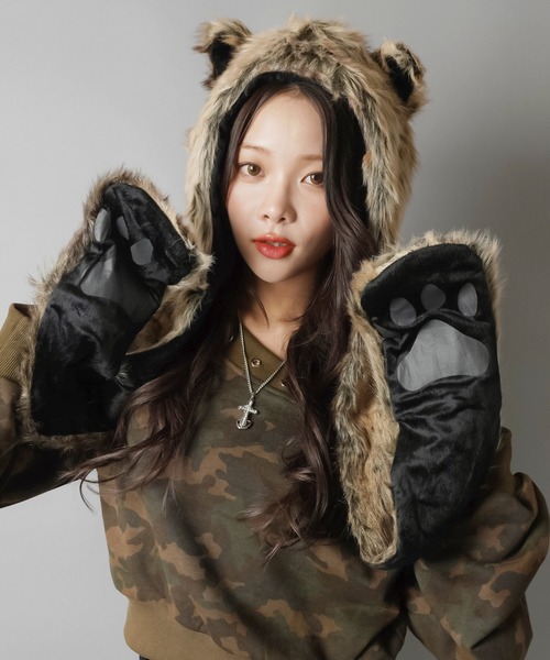 SPINNS（スピンズ） キャップ 帽子 遊び心たっぷり彡マフラーにもなる