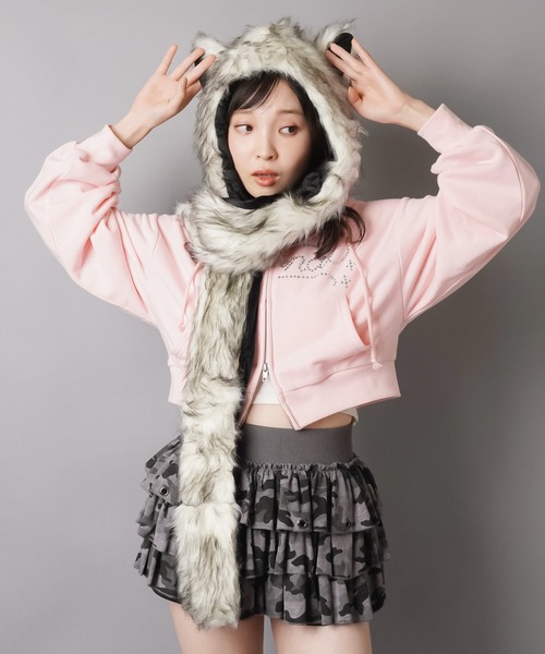 SPINNS（スピンズ） キャップ 帽子 遊び心たっぷり彡マフラーにもなる