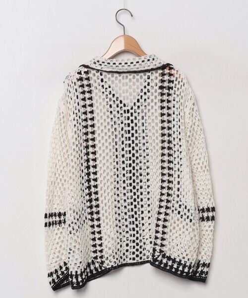 「HONEYSUCKLE ROSE」 ニットカーディガン M ホワイト レディース_画像2