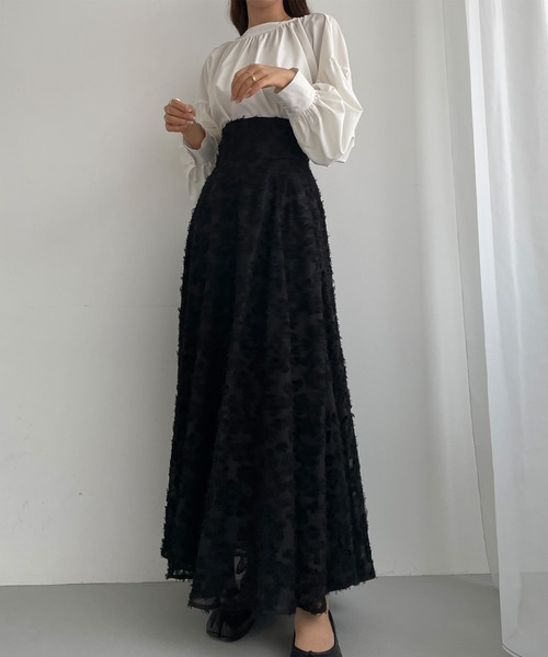 「Louere」 フレアスカート X-LARGE ホワイト レディース_画像3