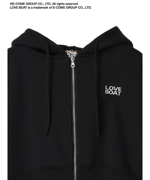 「LOVE BOAT」 ジップアップパーカー FREE アイボリー レディース_画像5