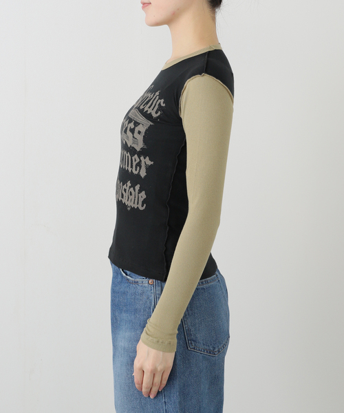 ARIES（アリーズ） tシャツ RELAPSED HERETIC BABY LS TEE レディース