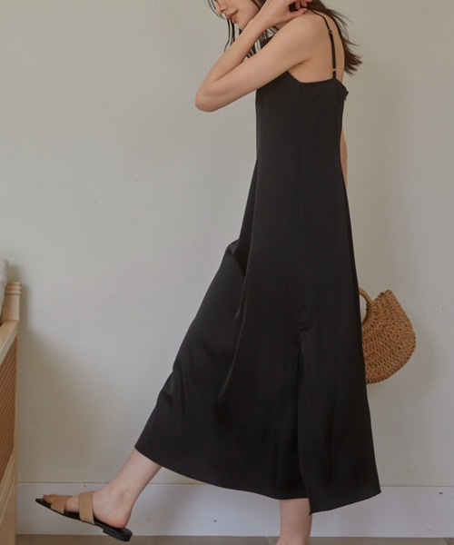 「ACYM」 キャミソールワンピース FREE ベージュ レディース_画像8