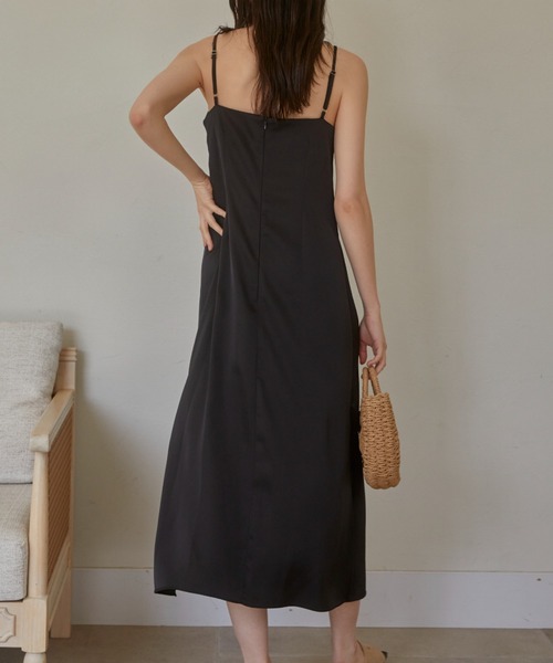 「ACYM」 キャミソールワンピース FREE ベージュ レディース_画像9