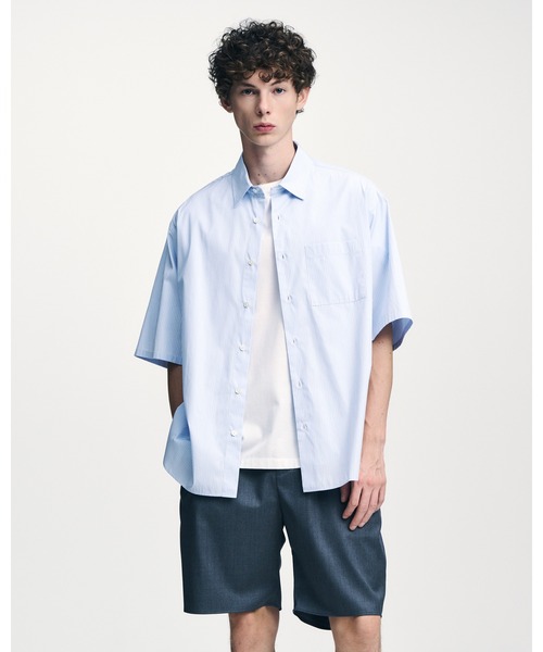 SOPHNET.（ソフネット） シャツ SUVIN GIZA RELAX-FIT S/S SHIRT