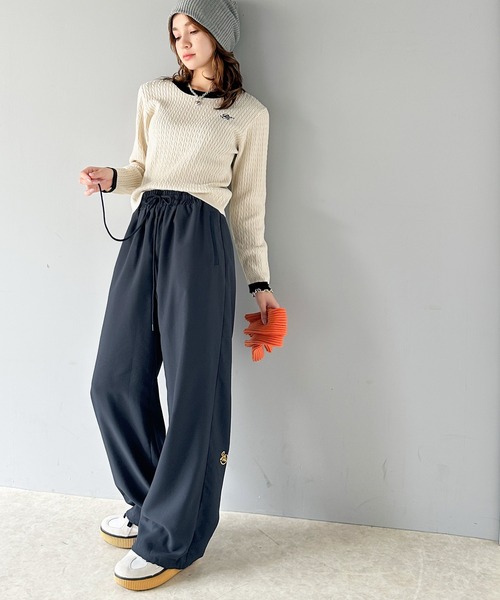 「Java」 イージーパンツ X-LARGE ネイビー レディース_画像2