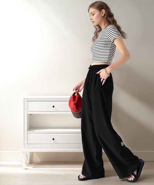 「Java」 イージーパンツ X-LARGE ネイビー レディース_画像6