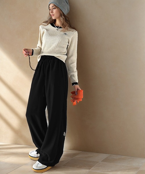 「Java」 イージーパンツ X-LARGE ネイビー レディース_画像8