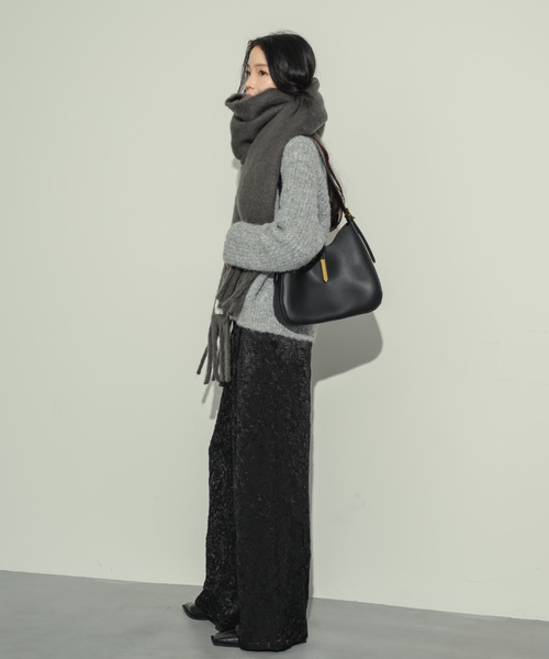 「NEUNA」 長袖ニット FREE チャコールグレー レディース_画像8