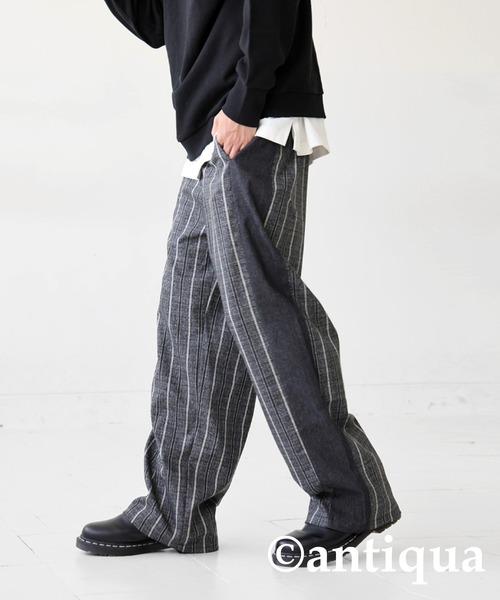 「antiqua」 パンツ P ブラック レディース_画像4