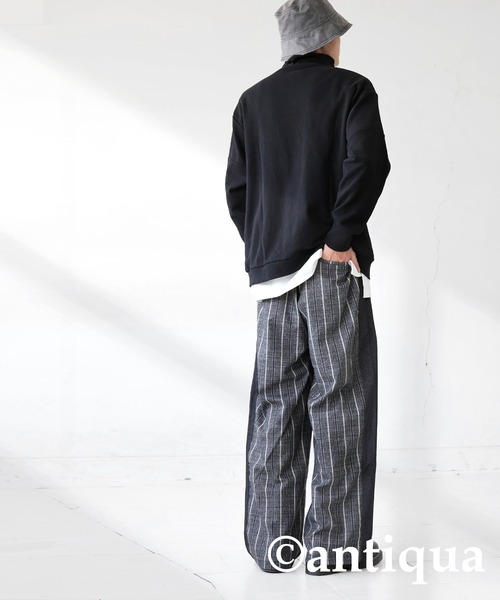 「antiqua」 パンツ P ブラック レディース_画像5