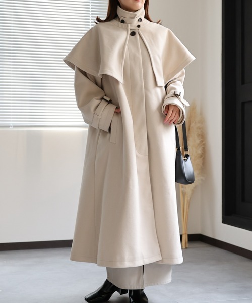 sakishimatokyo ステンカラーコート FREE ブラック レディース