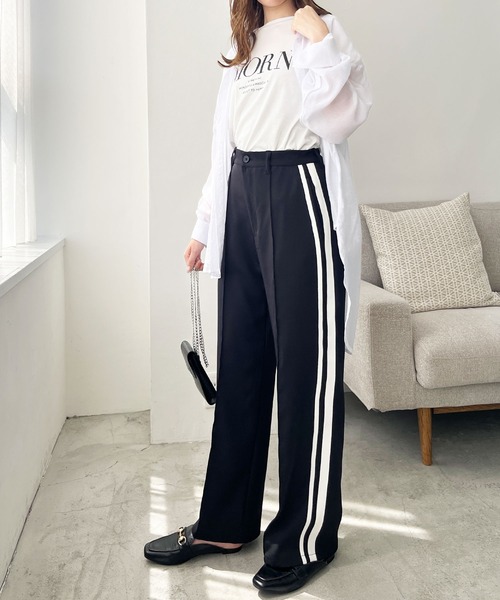 「GeeRA」 パンツ MEDIUM オフホワイト レディース_画像8