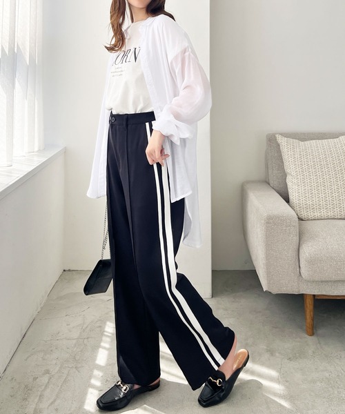 「GeeRA」 パンツ MEDIUM オフホワイト レディース_画像9