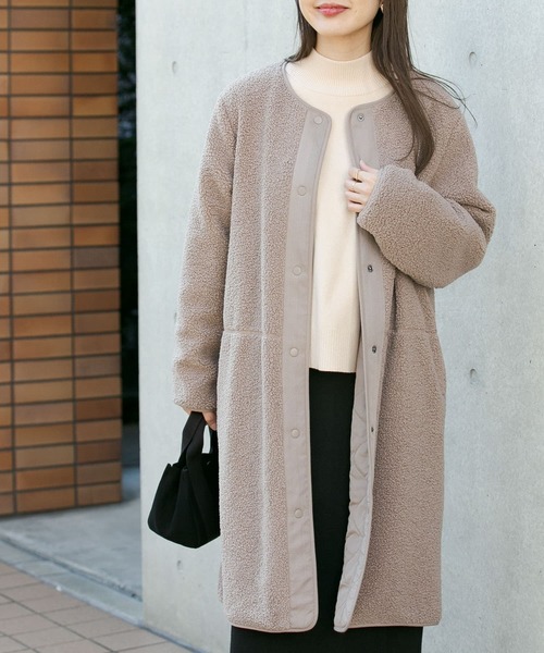 「URBAN RESEARCH Sonny Label」 ノーカラーコート FREE グリーン レディース_画像5