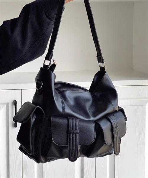 SEN TOKYO ショルダーバッグ ダブルフラップポケット ショルダーバッグ