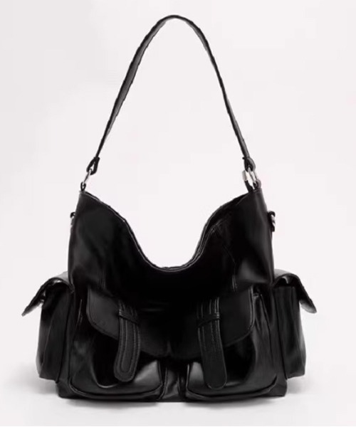 &Gander ダブルフラップ フィールドバッグ キャンバス レザー SEN TOKYO ショルダーバッグ ダブルフラップポケット ショルダーバッグ