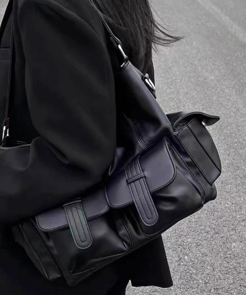 SEN TOKYO ショルダーバッグ ダブルフラップポケット ショルダーバッグ