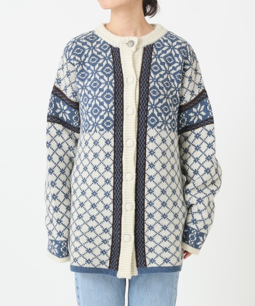 「SLOBE citron.」 ニットカーディガン FREE グリーン レディース_画像5