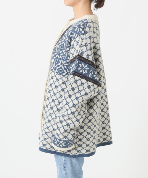 「SLOBE citron.」 ニットカーディガン FREE グリーン レディース_画像6