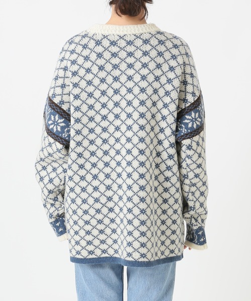 「SLOBE citron.」 ニットカーディガン FREE グリーン レディース_画像7