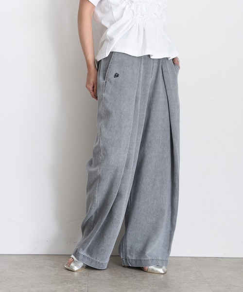 Eimee Law（エイミーロウ） パンツ バイオ加工ラップタックワイド