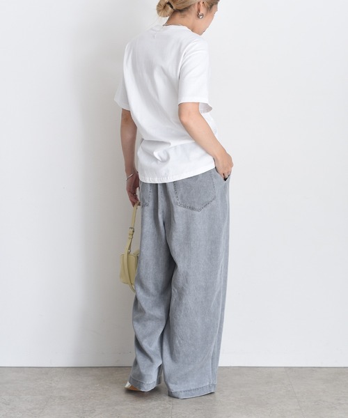 Eimee Law（エイミーロウ） パンツ バイオ加工ラップタックワイド