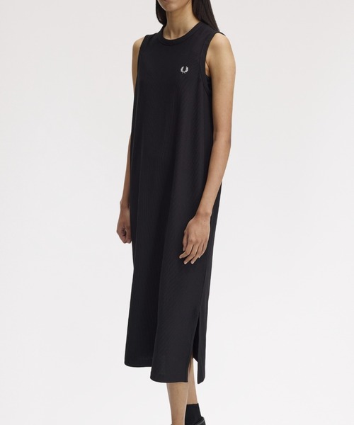 ワンピース Rib Tricot Sleeveless Dress／リブトリコットノースリーブワンピースの画像