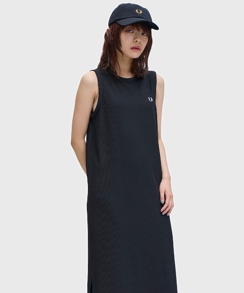 ワンピース Rib Tricot Sleeveless Dress／リブトリコットノースリーブワンピースの画像