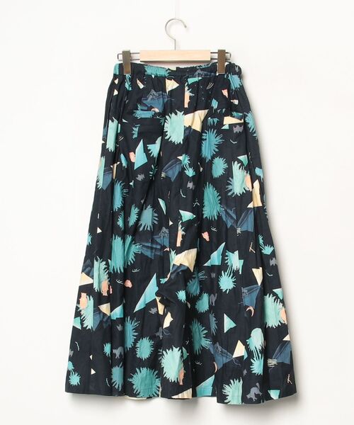 「bedsidedrama」 花柄サルエルパンツ - ブラック レディース_画像2