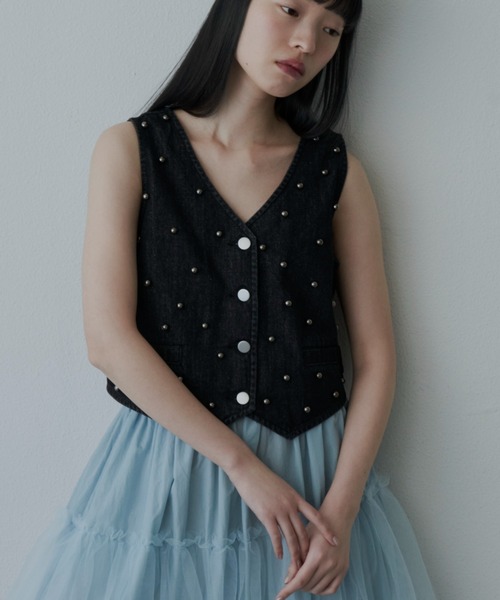 「PERNA」 ベスト FREE ホワイト レディース_画像5