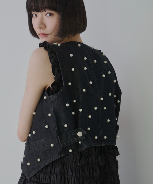 「PERNA」 ベスト FREE ホワイト レディース_画像6