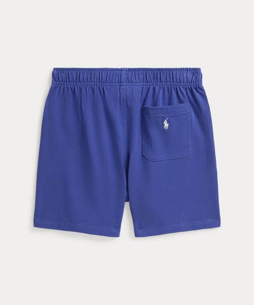 パンツ ロゴ コットン ジャージー ショートパンツ キッズ 子供服 男の子の画像
