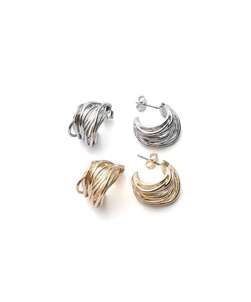 marjour（マージュール） ピアス MULTI LINE HOOP PIERCE レディース