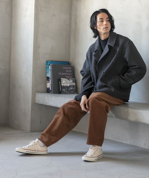 「niko and...」 ピーコート MEDIUM ネイビー メンズ_画像7