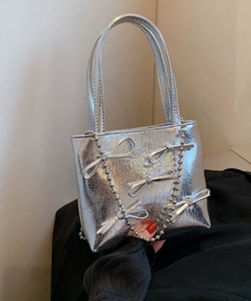 「.KOM」 2WAYバッグ FREE シルバー レディース_画像6
