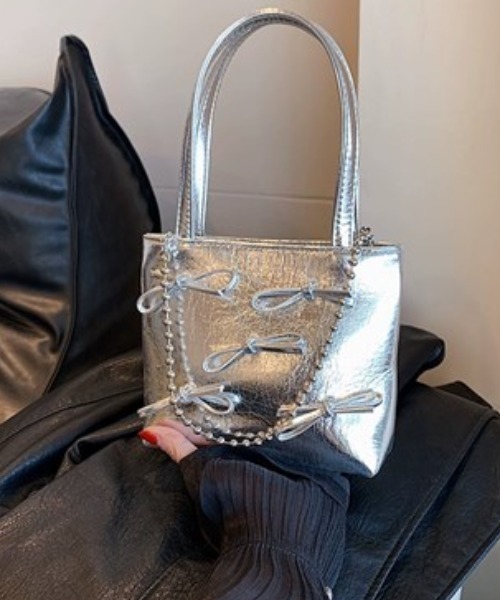 「.KOM」 2WAYバッグ FREE シルバー レディース_画像7