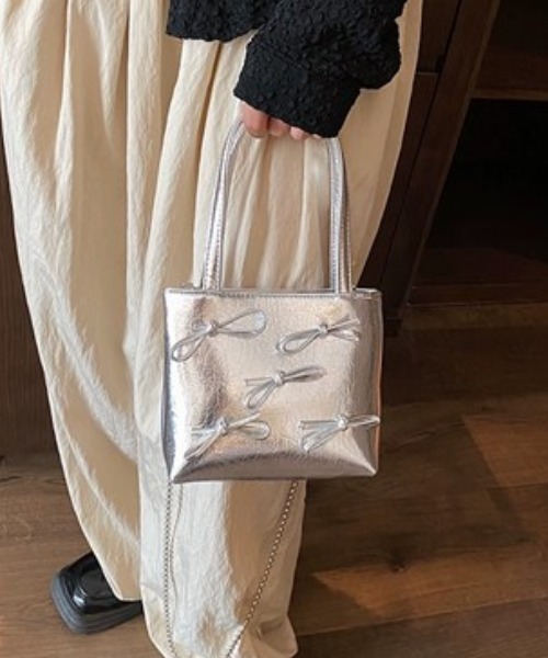 「.KOM」 2WAYバッグ FREE シルバー レディース_画像9