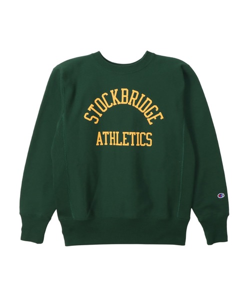 「Champion」 スウェットカットソー X-LARGE グリーン メンズ