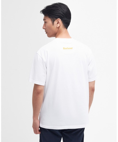 「Barbour」 半袖Tシャツ 36 ホワイト メンズ_画像4