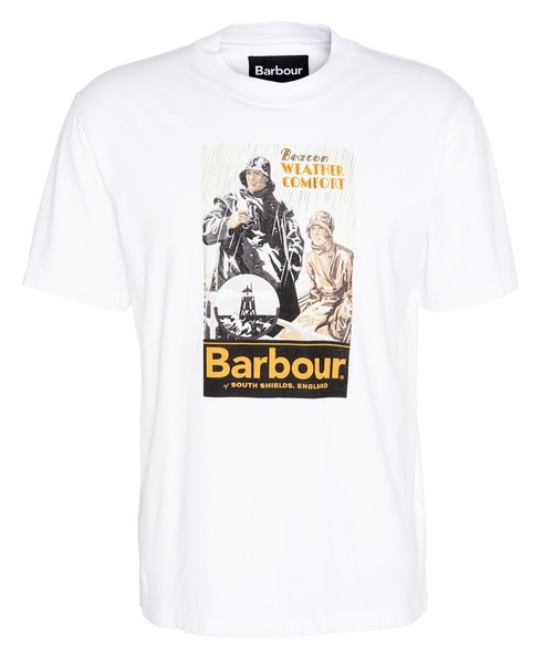 「Barbour」 半袖Tシャツ 36 ホワイト メンズ_画像7