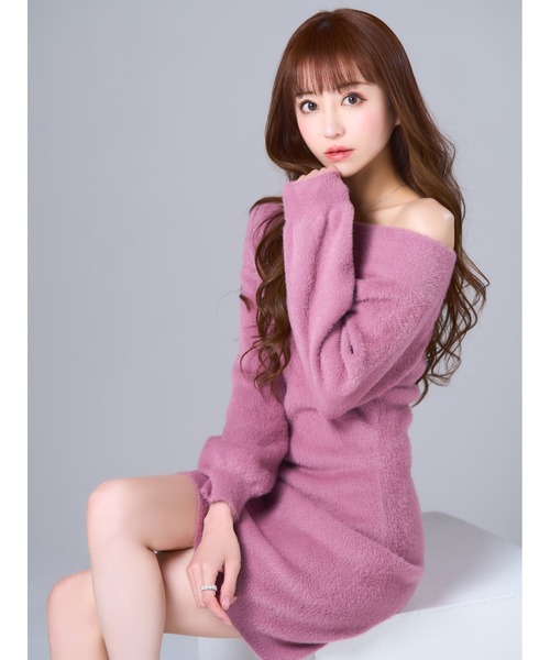 「emiriawiz」 ニットワンピース FREE ベージュ レディース_画像2