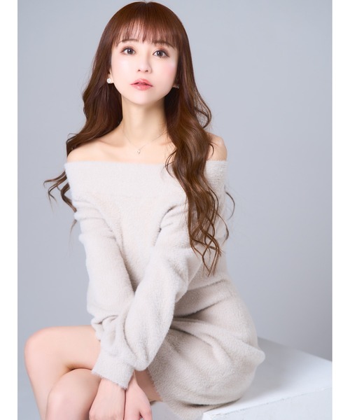 「emiriawiz」 ニットワンピース FREE ベージュ レディース_画像6