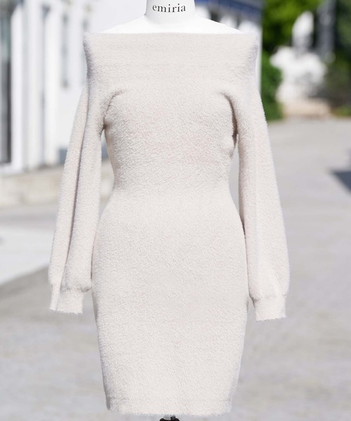 「emiriawiz」 ニットワンピース FREE ベージュ レディース_画像7