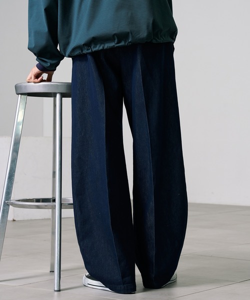 「PUBLIC TOKYO」 デニムパンツ 3 ダークインディゴブルー メンズ_画像4