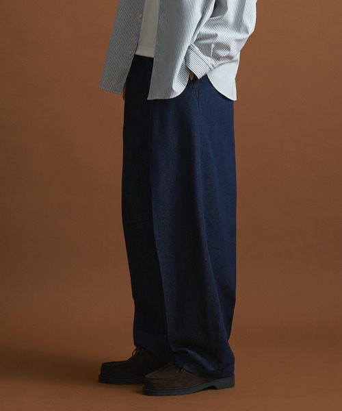「PUBLIC TOKYO」 デニムパンツ 3 ダークインディゴブルー メンズ_画像8