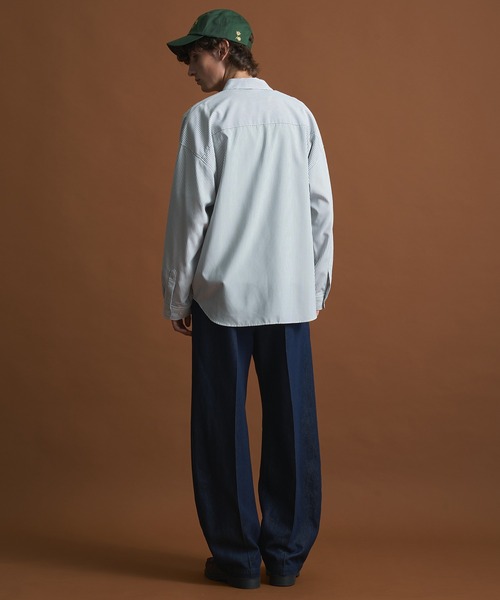 「PUBLIC TOKYO」 デニムパンツ 3 ダークインディゴブルー メンズ_画像9